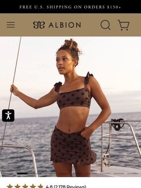 Albion coca dot set. Size large worn once!